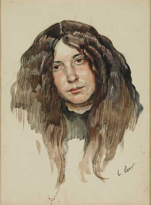 Бакст Лев Самойлович.  Женский портрет